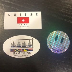 Brandy Melville Pack of 3 Rare Stickers